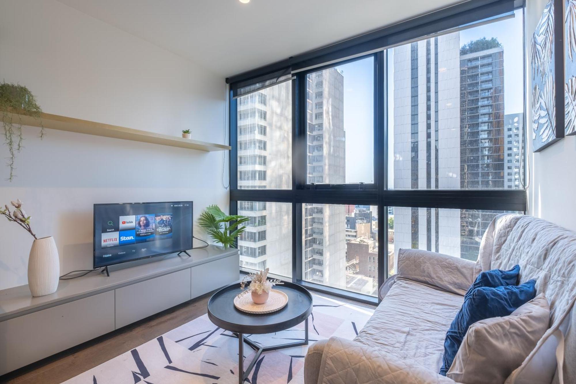 Relaxed 1Br1Ba City View Apt Wifi In Cbd Мельбурн Экстерьер фото